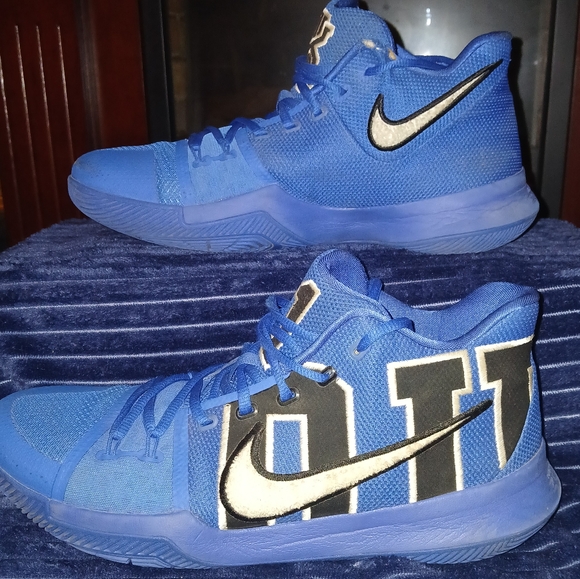Nike Kyrie 3 'Duke',blue,blk,white,mens 12 used condition with some marks. - Picture 1 of 5